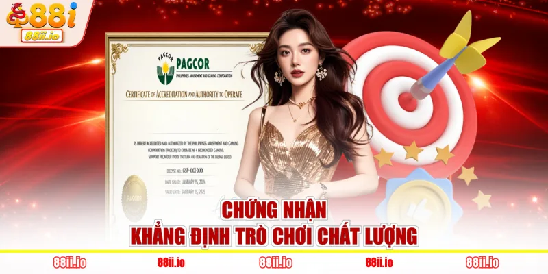 Chứng nhận khẳng định trò chơi chất lượng