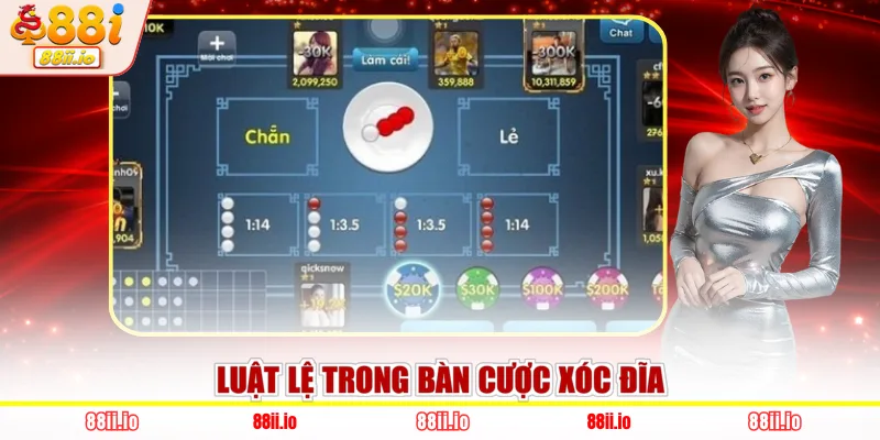 Luật lệ trong bàn cược Xóc Đĩa